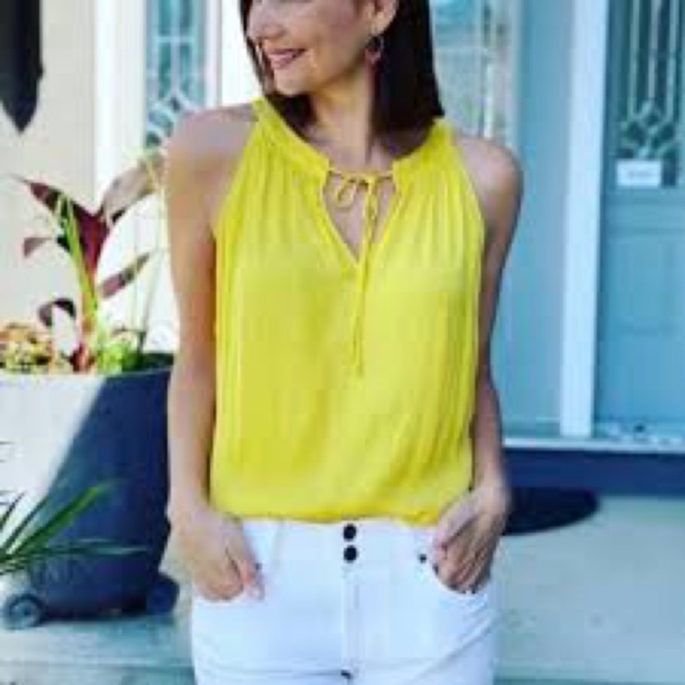 Cabi Sunshine Halter-neck Blouse